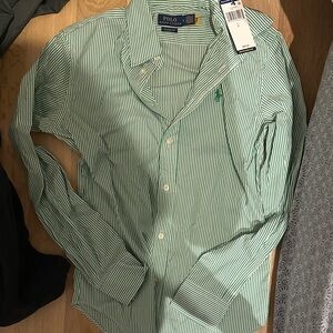 Polo by Ralph Lauren Green Striped women’s Shirt